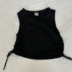 Honeycut Black Sleeveless Top with Side Ties size M